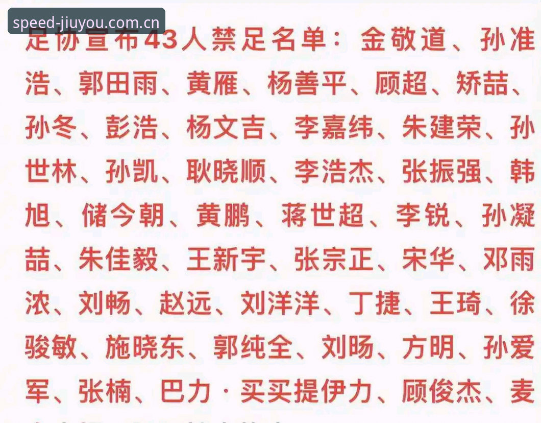 解读足协第三批禁足名单，用九游手机体育app追踪赛事动态的实用技巧